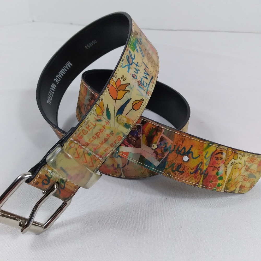 Mexico Hologram Souvenir Belt Size Medium (39")